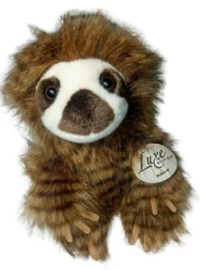 NWT 12" Mandra Sloth LUXE Boutique AURORA Plush Brown Stuffed Animal Toy NEW - Picture 1 of 5