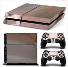 Sony PS4 Console and Controller Skins -- Chrome Titanium Glossy Film CTG 