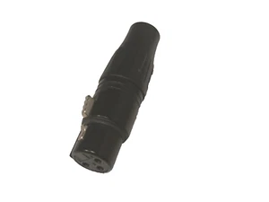 Neutrik NC3FXY-B-D 3-Pole XLR Male Connector, Gold  Contacts (no tools required) - Picture 1 of 2