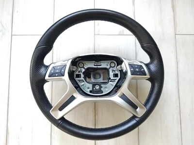 Mercedes-Benz G63 G65 ML350 ML400 ML550 GL450 Perforated Leather Steering Wheel - Image 1 of 4