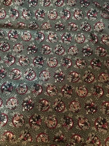1YD Thimbleberries Quilt Club Collection 2004 Green Holly Christmas Fabric RJR - Picture 1 of 2