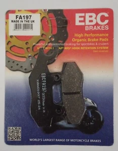 EBC Organic FRONT or REAR Brake Pads (1 Set) Fits KAWASAKI Z300 (2015 to 2016) - Picture 1 of 5