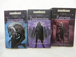 TSR Forgotten Realms War Spider Queen Buch Lot 2 3 4 Aufstand Verurteilung - Bild 1 von 3