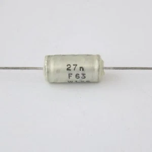 10x CONDENSATORI PHILIPS KS 27000pF 27nf 1% 63V - Foto 1 di 3