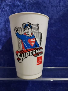 Vintage Coca-Cola Superman The Movie 1978 Plastic Cup - Picture 1 of 2