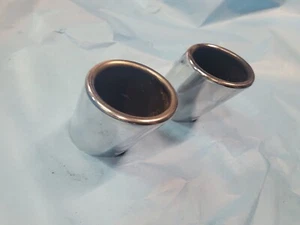 2013-2017 BMW X3 F25  Chrome Exhaust Tail Pipe Tips - OEM - Picture 1 of 10