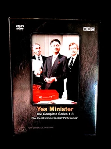 Yes Minister The Complete Series 1-3 DVD Collection + Party Game. PAL Region 4. - Picture 1 of 8
