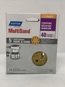 Norton Hook and Sand Anti-Clog Coat Sanding Disc, 5 in, 40 Grit - Picture 1 of 3