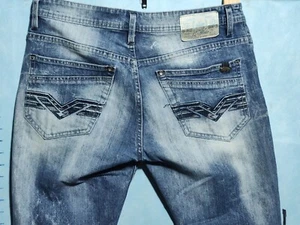Men's Buffalo David Bitton Driven Designer Blue Jeans 32 x 32    Blue  - Picture 1 of 13