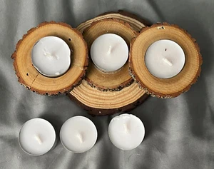 Wooden Candle Holders - Picture 1 of 2
