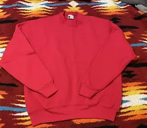 Vintage 90er Jahre marineblaurot Sweatshirt Large XL NOS Neu ohne Etikett Sweatshirts Pullover Pro Spirit Select - Bild 1 von 9