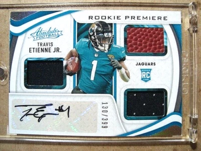 2021 Travis Etienne Jr. Panini Absolute Rookie Autograph Triple Patch RC /399 🔥 - Image 1 of 2