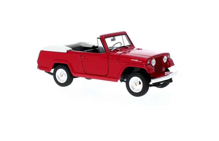 Welly Jeep Jeepster Commando Red 1:24 - Image 1 of 1