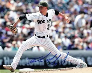 KYLE FREELAND signed 8x10 photo PSA/DNA Colorado Rockies Autographed - Picture 1 of 1