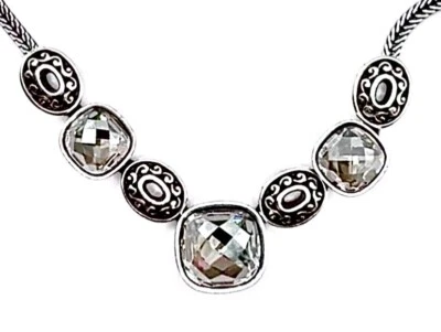 COLLAR DE PIEDRA COMPLETA BRIGHTON VENUS RISE CHAMPAGNE/TAUPE SWAROVSKI CRYS EN MUY BUENA CONDICIÓN+✨VTG Foto 1 de 4