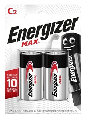 4 x Energizer Max Baby C LR14 Alkaline Batterie 1,5V 2 x 2er Blister MN1500  - Bild 1 von 2