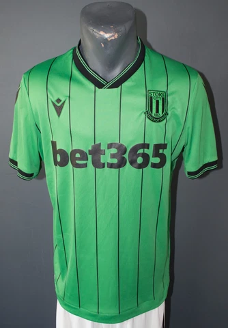 Stoke City Jersey 2021/2022 Away Football Soccer Men's Macron Shirt Size Adult S Cover
