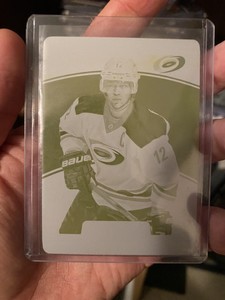 Eric Staal 2014 Panini Rookie Anthology Yellow Printing Plate 1/1