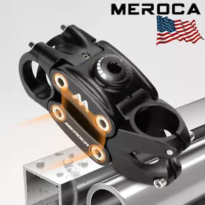 MEROCA Stem 7 Degree Four Link Suspension Stem 90mm MTB Gravel Bike Shock Stems - Picture 1 of 12