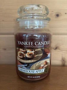 Yankee Candle RETIRED FARMHOUSE APPLE 22 oz. Classic Jar Discontinued Rare New! - Picture 1 of 4