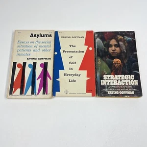 Erving Goffman Book LOT Strategic Interactions Asylums Presentation Self - Imagen 1 de 20