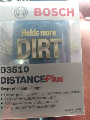 Bosch D3510 DistancePlus 2004 Hummer H1, filtro de aceite - bote, ajuste directo - ABIERTO Foto 1 de 2