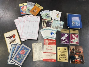 Lot of Bridge Tally Book Score Pad Thanksgiving Rules Card Goren Made in USA - Picture 1 of 8