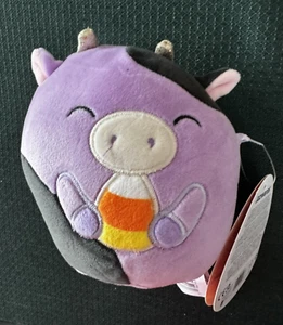 Nuevo Original Squishmallows Alexie la Vaca con Caramelo Maíz 5" Peluche Halloween Otoño - Imagen 1 de 2
