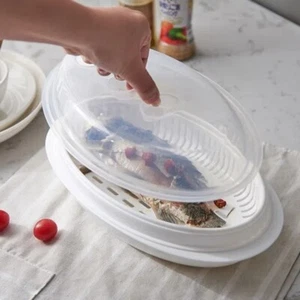Fast Heat Conduction Microwave Fish Steamer Steamed Fish Container Bun - Picture 1 of 7