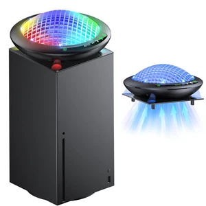 Cooling Fan for Xbox Series X with RGB Lights, Auto Cooling System, USB Port - Picture 1 of 11