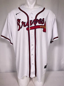 Atlanta Braves MLB Nike Home White Replica Player Jersey Men's XXL - Picture 1 of 15