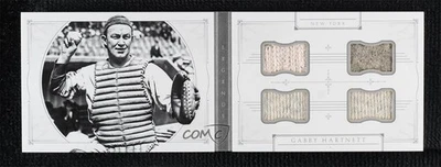 2015 National Treasures Legends Booklets Multi-Swatch Quads /10 Gabby Hartnett - Image 1 of 2