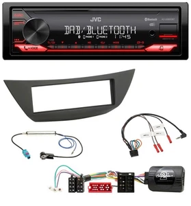 JVC Bluetooth USB DAB Lenkrad Autoradio für Renault Laguna III 2008-2013 - Bild 1 von 10