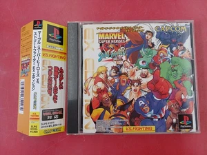 Capcom Marvel Super Heroes Vs. Street Fighter   Playstation PS1 - Picture 1 of 6
