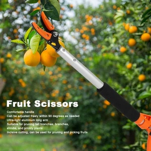 Fruit Picker Tree Trimmers Long Handle Pruner Lightweight Fruit Picker With 90 - Picture 1 of 12