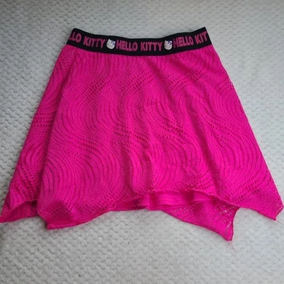 Falda Hello Kitty Niñas Rosa Elastizada Mordedura de Tiburón Talla Grande 10/12 Foto 1 de 4