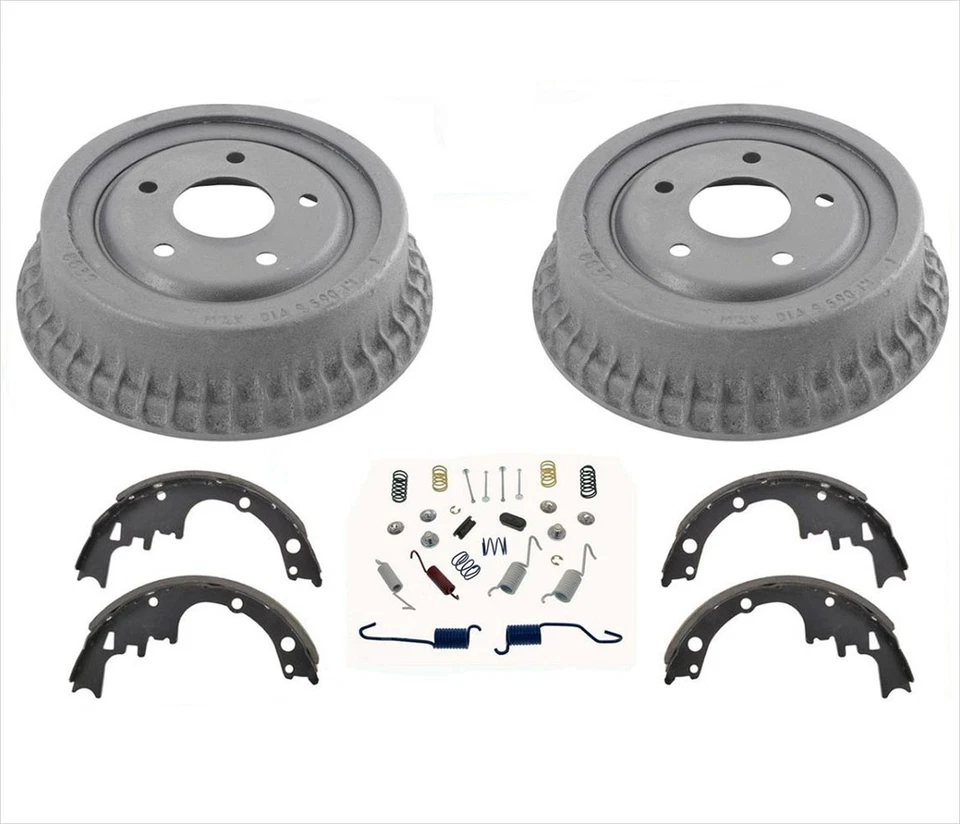 Rear Brake Drums & Brake Shoes For 1975 1977 1978 1979 1981 Chevrolet Camaro - Image 1 of 4