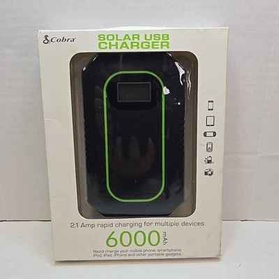 Cobra CPP 300 SP Compact 3-Output USB Solar Battery Pack Charger CPP 300 SP NEW - Image 1 of 4