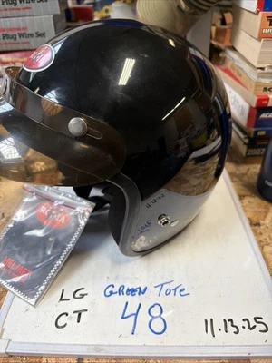 Casco de moto Rodia R cara abierta, negro extra pequeño DOT nunca usado Foto 1 de 4