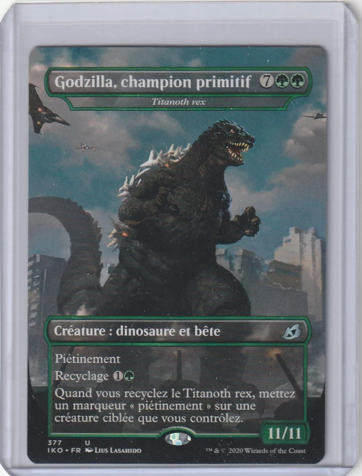 Godzilla, champion primitif FRENCH IKO MTG 377 BORDERLESS Non-Foil - Image 1 of 1