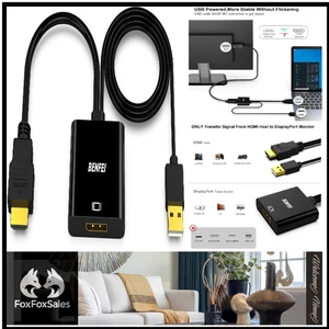 HDMI zu DisplayPort Adapter | 4K@60Hz | Plug-and-Play - Bild 1 von 7