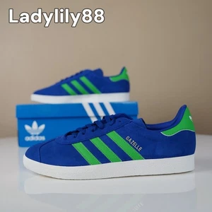 Neu mit Etikett Adidas Gazelle königsblau energiegrün Turnschuhe sportlich JH5389 Herren Größen - Bild 1 von 17
