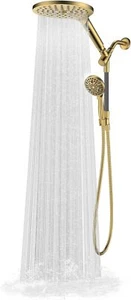 Dual Handheld Shower Head Combo,2 in 1 Rain Shower Heads System 8" Shower Head - Picture 1 of 6