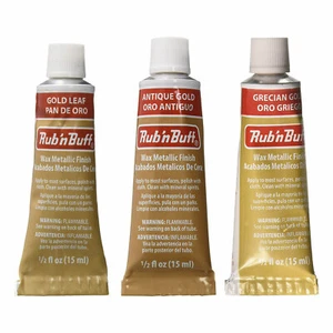 Juego de 3 colores Amaco Rub 'N Buff hoja de oro oro antiguo oro griego - Imagen 1 de 2