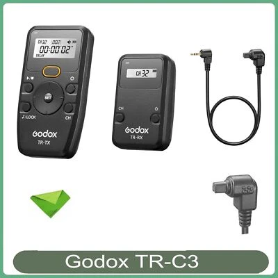 Godox TR-C3 Wireless Timer Remote Control for Canon 1Ds Mark IV,1Ds Mark II - Image 1 of 4