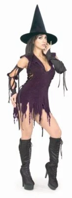 Love Lust Moonlight Witch Gothic Fancy Dress Up Halloween Sexy Adult Costume - Image 1 of 2