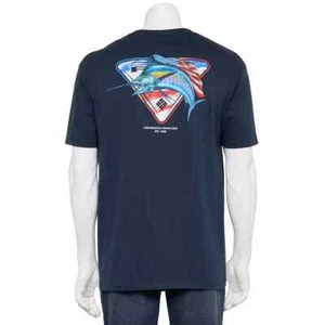 Men's Columbia PFG Graphic Tee, Size: XLarge, Dark Blue - Picture 1 of 1