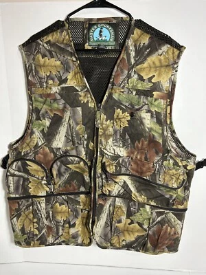 Master Sportsman Hunting Shooting Vests Mesh Camo L Multiple Pockets - Image 1 of 4