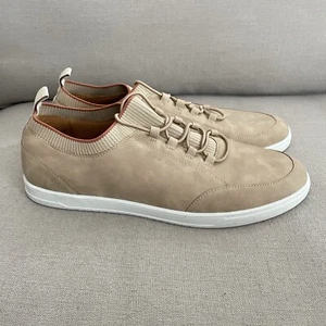 Zapatilla deportiva Alfani Carson de caña baja marrón topo imitación gamuza encaje Alfatech para hombre talla 13” - Imagen 1 de 10