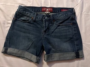 LUCKY BRAND Women's Abbey Stars And Stripes Denim Jean Shorts Size 0/25 - Picture 1 of 3